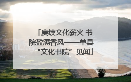 庚续文化薪火 书院盈满香风——单县“文化书院”见闻